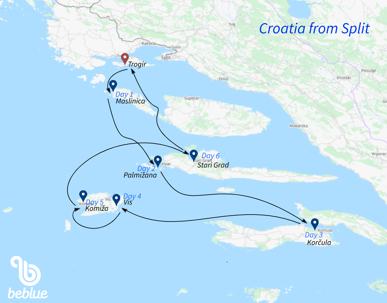 Croatia from Split - ID 411